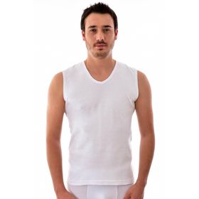 Tutku 0401 V Yaka Pamuklu 3'lü Beyaz Erkek Atlet