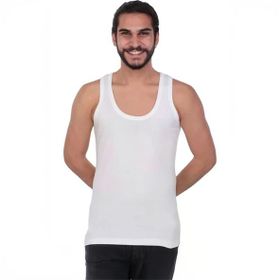 Tutku 101 Beyaz 6'lı Erkek Penye Atlet