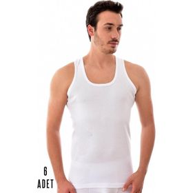 Tutku 102 Ribana 3 Adet Beyaz Erkek Atlet