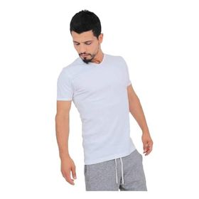 Tutku 107 Ribana V Yaka 3 Adet Beyaz Erkek Fanila