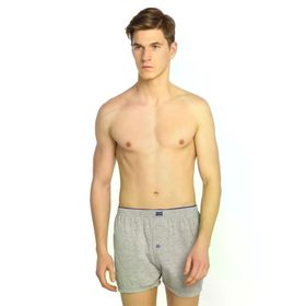 Tutku 111 Erkek Gri Renk Penye Düğmeli Erkek Boxer