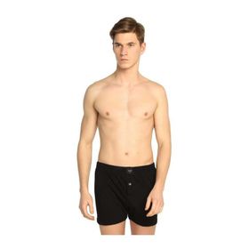 Tutku 117 Penye Düz 6'lı Siyah Erkek Boxer