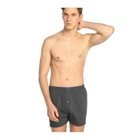 Tutku 117 Penye Düz Siyah Erkek Boxer