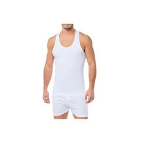 Tutku 118 Ribana Askılı 6'lı Beyaz Erkek Spor Atlet