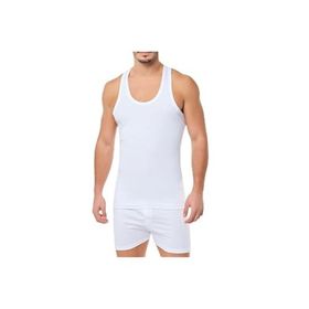 Tutku 118 Ribana Askılı 6'lı Beyaz Erkek Spor Atlet