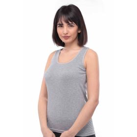 Tutku 136 Ribana Geniş Askılı Gri Kadın Atlet