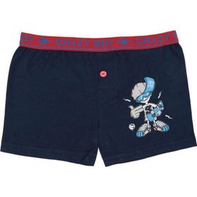 Tutku 253 Baskılı Elastan Lacivert Erkek Çocuk Boxer