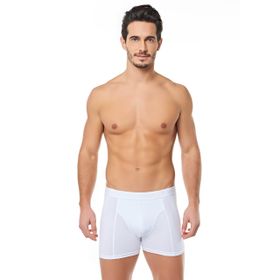Tutku 3'lü Elastan Beyaz Erkek Boxer