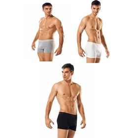 Tutku 3'lü İç Giyim Pamuklu Likralı Erkek Boxer Paçalı Don