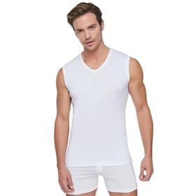 Tutku 401 V Yaka Ribana Spor Fanila Erkek Atlet