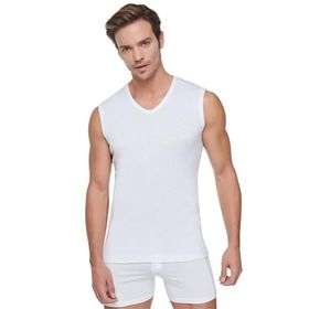 Tutku 401 V Yaka Ribana Spor Fanila Erkek Atlet