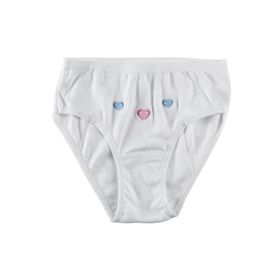 Tutku 41484 12'li Kız Çocuk İşlemeli Slip Külot