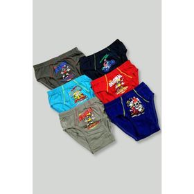 Tutku 42167 6'lı Erkek Çocuk Desenli Slip Külot