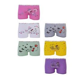Tutku 42457 6'lı Kız Çocuk Renkli Likralı Pamuk Boxer Külot