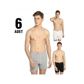 Tutku 47789 Penye Asorti 6 Adet Erkek Boxer