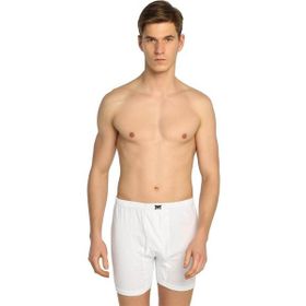 Tutku 6'lı Beyaz Arjantin Paçalı Erkek Boxer