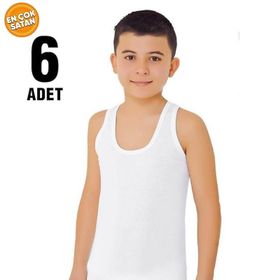 Tutku 6’lı Erkek Çocuk Penye Atlet