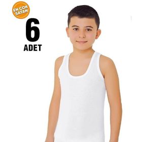 Tutku 6’lı Erkek Çocuk Penye Atlet