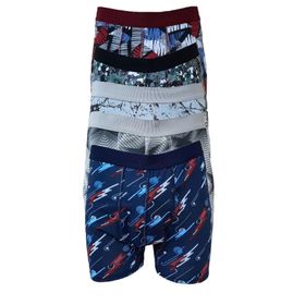 Tutku Desenli Karışık Likralı Pamuklu 5'li Erkek Boxer