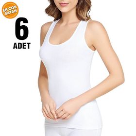 Tutku ELF568T0103CCM2 Beyaz 2'li Erkek Fanila