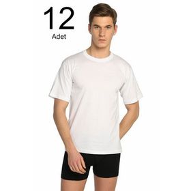 Tutku ELF568T0105CCM12 Beyaz 12'li Erkek Fanila