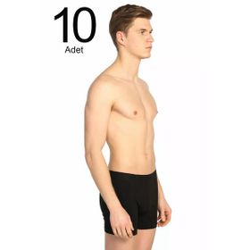 Tutku ELF568T0114CCM10 Siyah 10 lu Paket likralı Erkek Boxer