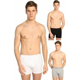 Tutku ELF568T0114CCM3 Karışık Renk 3 lü Paket likralı Erkek Boxer