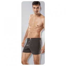 Tutku ELF568T0117CCM Lacivert Penye Düğmeli Erkek Boxer