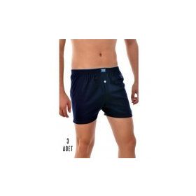 Tutku ELF568T0117CCM Lacivert Penye Düğmeli Erkek Boxer