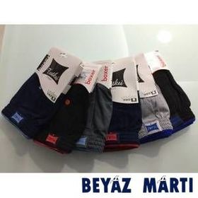 Tutku ELF568T0117CCM10 Siyah 10 lu Paket Penye Düğmeli Erkek Boxer