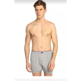 Tutku ELF568T0117CCM3 Gri 3 lü Paket Penye Düğmeli Erkek Boxer