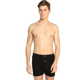 Tutku ELF568T0117CCM6 Siyah 6 lı Paket Penye Düğmeli Erkek Boxer