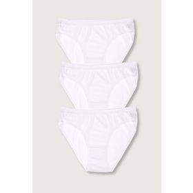 Tutku ELF568T0635CCM3 Beyaz 3 lü Paket Bikini Kadın Külot