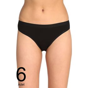 Tutku ELF568T0635CCM6 Siyah 6 lı Paket Bikini Kadın Külot