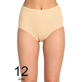 Tutku ELF568T0922CCM12 Ten 12 li Paket Ribana Bato Kadın Külot