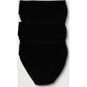 Tutku ELF568T0922CCM3 Siyah 3 lü Paket Ribana Bato Kadın Külot