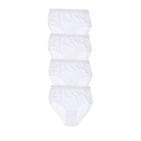 Tutku ELF568T0922CCM4 Beyaz 4 lü Paket Ribana Bato Kadın Külot
