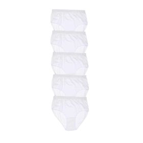 Tutku ELF568T0922CCM5 Beyaz 5 li Paket Ribana Bato Kadın Külot