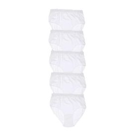 Tutku ELF568T0922CCM5 Beyaz 5 li Paket Ribana Bato Kadın Külot