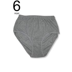 Tutku ELF568T0922CCM6 Gri 6 Lı Paket Ribana Bato Kadın Külot