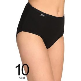 Tutku ELF568T0924CCM10 Siyah 10'lu Paket Likralı Bato Kadın Külot