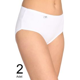 Tutku ELF568T0924CCM2 Beyaz 2 li Paket Likralı Bato Kadın Külot
