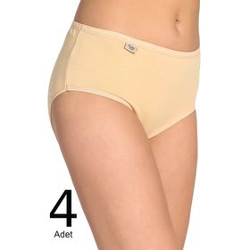 Tutku ELF568T0924CCM4 Ten 4 lü Paket Likralı Bato Kadın Külot