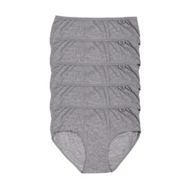 Tutku ELF568T0924CCM5 Gri 5 Li Paket Likralı Bato Kadın Külot