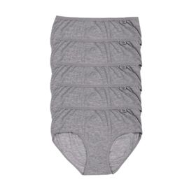 Tutku ELF568T0924CCM5 Gri 5 Li Paket Likralı Bato Kadın Külot