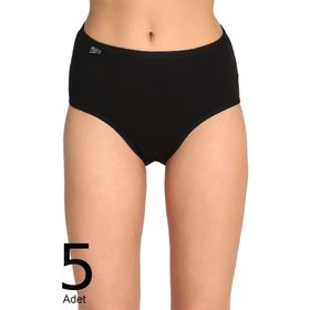 Tutku ELF568T0924CCM5 Siyah 5 li Paket Likralı Bato Kadın Külot