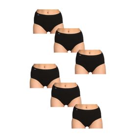 Tutku ELF568T0924CCM6 Siyah 6 lı Paket Likralı Bato Kadın Külot