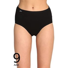 Tutku ELF568T0924CCM9 Siyah 9 lu Paket Likralı Bato Kadın Külot