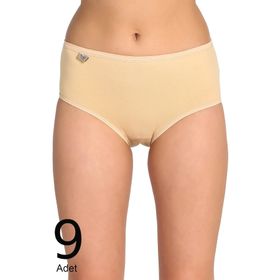 Tutku ELF568T0924CCM9 Ten 9 lu Paket Likralı Bato Kadın Külot