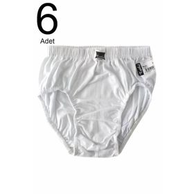 Tutku ELF568TUT01316 Çocuk Beyaz 6 lı Paket Erkek Külot